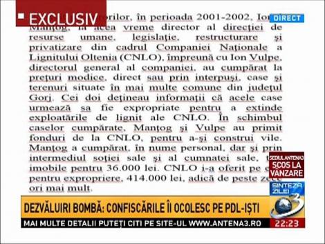 Dezvăluiri bombă: Confiscările îi ocolesc pe PDL-işti