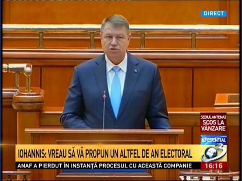 Klaus Iohannis, primul discurs din acest an în plenul Parlamentului