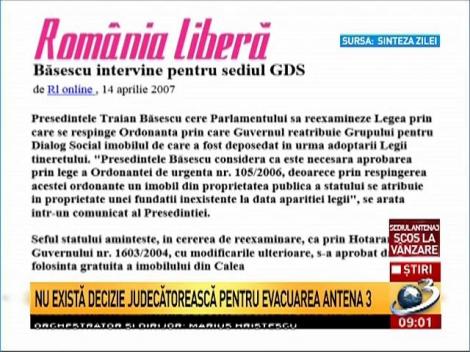 Instituții de presă, salvate de Traian Băsescu de la evacuare. Pentru cine a intervenit fostul președinte