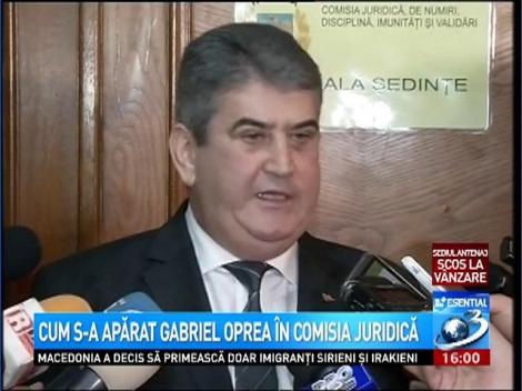Cum s-a apărat Gabriel Oprea &icirc;n Comisia Juridică