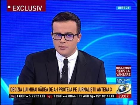 Mihai Gâdea a anunţat că Antena 3 se mută