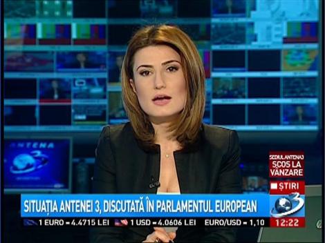 Situația Antenei 3, discutată în Parlamentul European