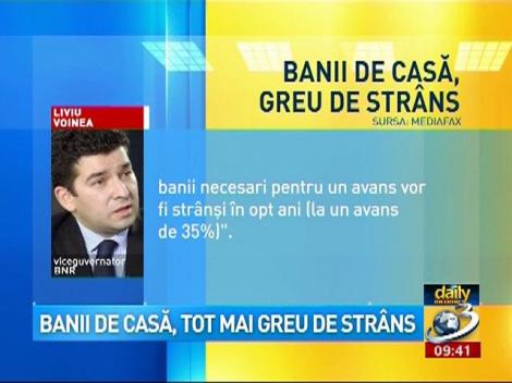 Banii de casă, tot mai greu de strâns