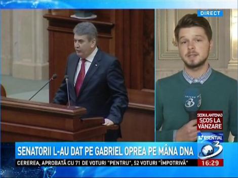 Senatorii l-au dat pe Gabriel Oprea pe mâna DNA