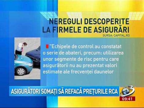 Asigurători somaţi să refacă preţurile RCA