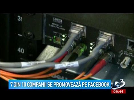 7 din 10 companii se promovează pe Facebook