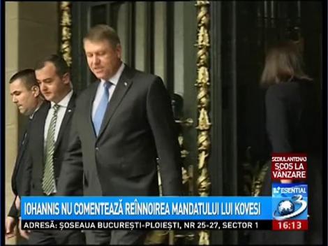 Iohannis nu comentează re&icirc;nnoirea mandatului lui Kovesi