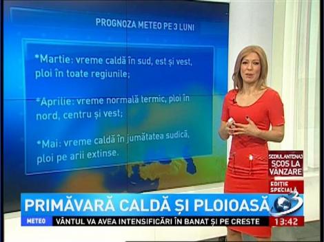 Prognoza meteo pentru următoarele 3 luni