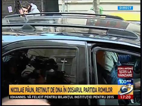 Nicolae Păun, reţinut de DNA