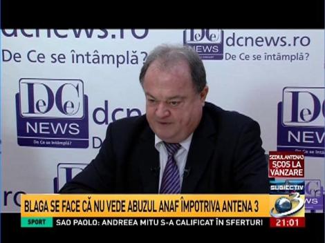 Blaga se face că nu vede abuzul ANAF &icirc;mpotriva Antena 3