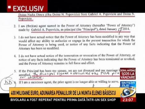 400 de milioane de euro, adunarea penalilor de la nunta Elenei Băsescu