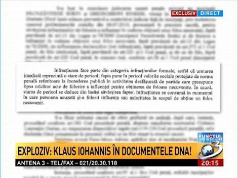 Klaus Iohannis, &icirc;n documentele DNA