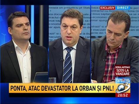 Ponta, atac devastator la Orban şi PNL