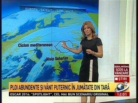 Atenţionare de vânt puternic! Cum va fi vremea în următoarele două săptămâni