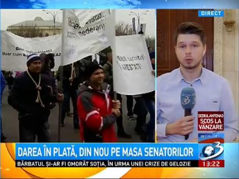 Darea în plată, din nou pe masa senatorilor