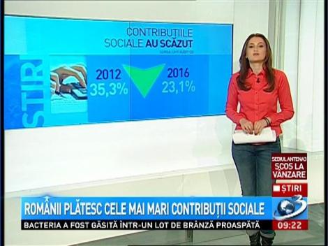 Românii plătesc cele mai mari contribuţii sociale
