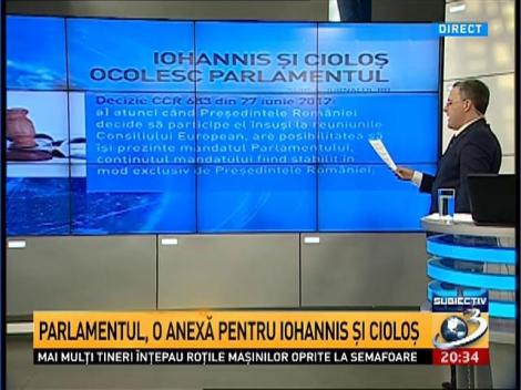 Parlamentul, o anexă pentru Iohannis şi Cioloş