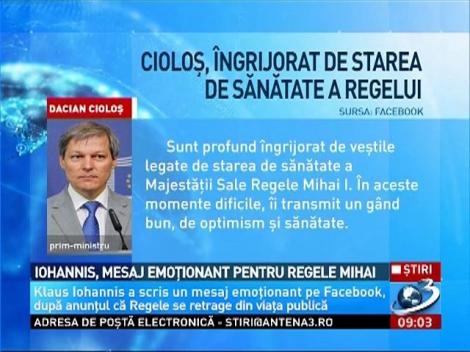 Iohannis, mesaj emoţionant pentru Regele Mihai