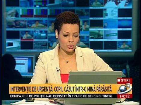 Intervenţie de urgenţă. Copil căzut &icirc;ntr-o mină părăsită