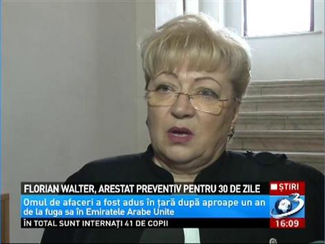 Florian Walter, arestat preventiv pentru 30 de zile