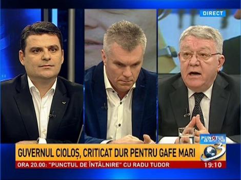 Corneliu Dobriţoiu, despre gafele Guvernului Cioloş