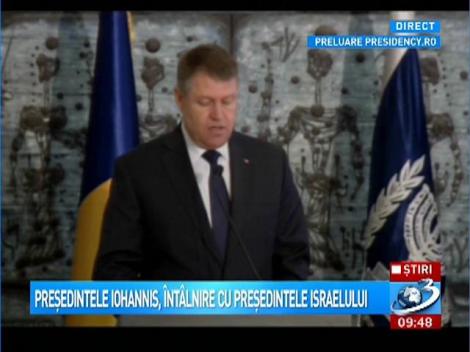 Iohannis, întâlnire cu preşedintele Israelului