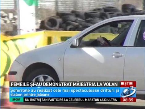 Și frumoase și talentate. Femeile şi-au demonstrat măiestria la volan și au încins cauciucurile la Iași