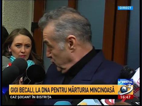 Gigi Becali, la DNA pentru mărturia mincinoasă