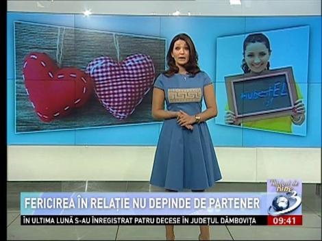 Fericirea &icirc;n relaţie nu depinde de partener