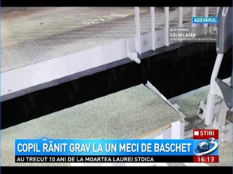 Copil rănit grav la un meci de baschet