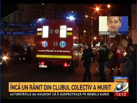 Un nou deces în urma tragediei de la Colectiv. Bilanţul a ajuns la 64 de morţi