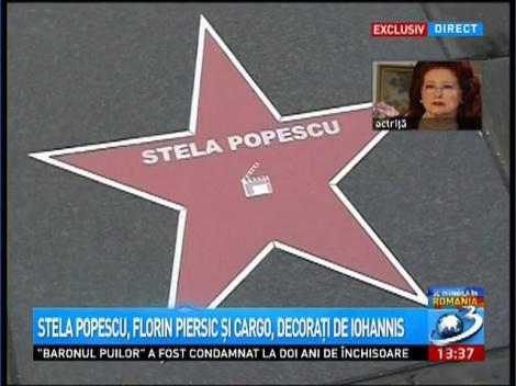 Exclusiv! Stela Popescu, despre decoraţia preşedintelui Iohannis