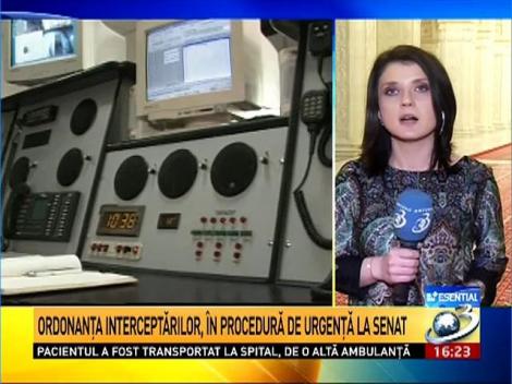 Ordonanţa interceptărilor, &icirc;n procedură de urgenţă la Senat