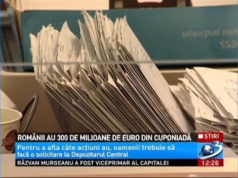 Românii au 300 de milioane de euro din cuponiadă