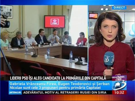 Liderii PSD îşi aleg candidaţii la primăriile din Capitală