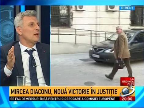 Mircea Diaconu, nouă victorie în Justiţie