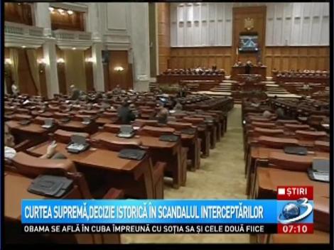 Curtea supremă, decizie istorică &icirc;n scandalul interceptărilor