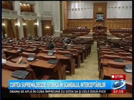 Curtea supremă, decizie istorică în scandalul interceptărilor