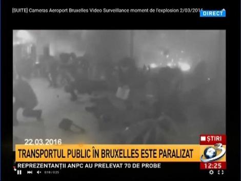 Imagini de pe aeroport, din momentul exploziilor