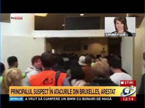 Principalul suspect &icirc;n atacurile din Bruxelles, arestat