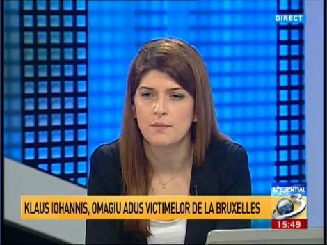 Klaus Iohannis, omagiu adus victimelor de la Bruxelles