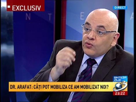 Arafat: Mi-este teamă de o intrevenţie gen cutremur