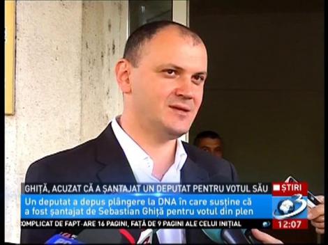 Ghiță, acuzat că a șantajat un deputat pentru votul său