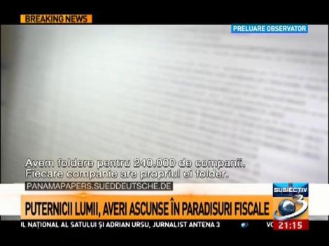 Puternicii lumii, averi ascunse în paradisuri fiscale