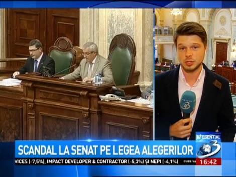 Scandal la Senat pe legea alegerilor