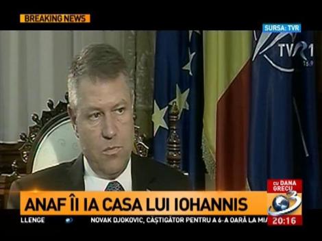 ANAF îi ia casa lui Iohannis