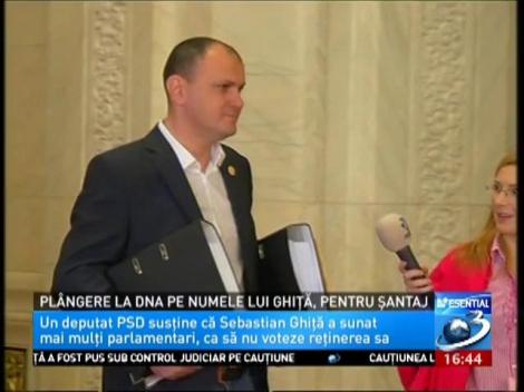Pl&acirc;ngere la DNA pe numele lui Ghiţă, pentru şantaj