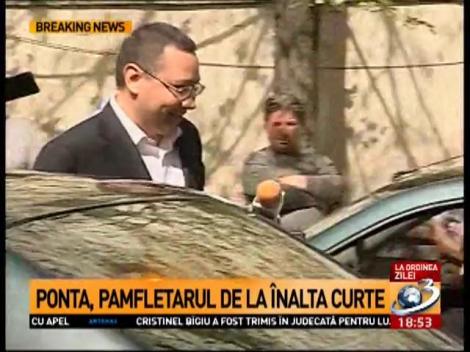 Ponta, pamfletarul de la Înalta Curte