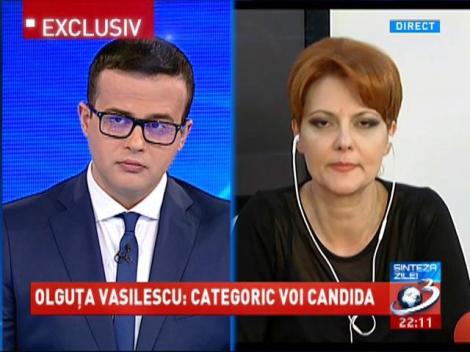 Olguţa Vasilescu: Categoric voi mai candida