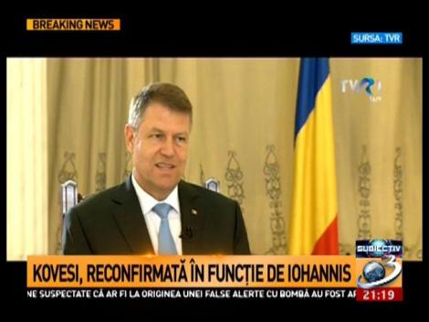 Kovesi, reconfirmată &icirc;n funcţie de Klaus Iohannis